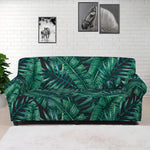 Watercolor Tropical Leaf Pattern Print Sofa Cover