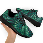 Watercolor Tropical Leaf Pattern Print Sport Shoes GearFrost
