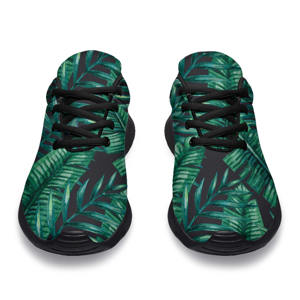 Watercolor Tropical Leaf Pattern Print Sport Shoes GearFrost
