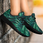 Watercolor Tropical Leaf Pattern Print Sport Shoes GearFrost