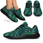 Watercolor Tropical Leaf Pattern Print Sport Shoes GearFrost