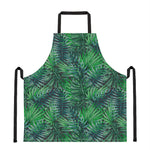 Watercolor Tropical Leaves Pattern Print Apron
