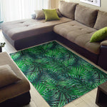 Watercolor Tropical Leaves Pattern Print Area Rug GearFrost
