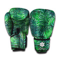 Watercolor Tropical Leaves Pattern Print Boxing Gloves