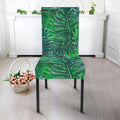 Watercolor Tropical Leaves Pattern Print Dining Chair Slipcover