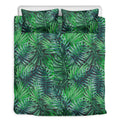 Watercolor Tropical Leaves Pattern Print Duvet Cover Bedding Set