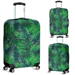 Watercolor Tropical Leaves Pattern Print Luggage Cover GearFrost