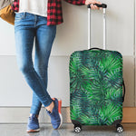 Watercolor Tropical Leaves Pattern Print Luggage Cover GearFrost