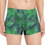 Watercolor Tropical Leaves Pattern Print Men's Boxer Briefs