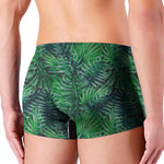 Watercolor Tropical Leaves Pattern Print Men's Boxer Briefs