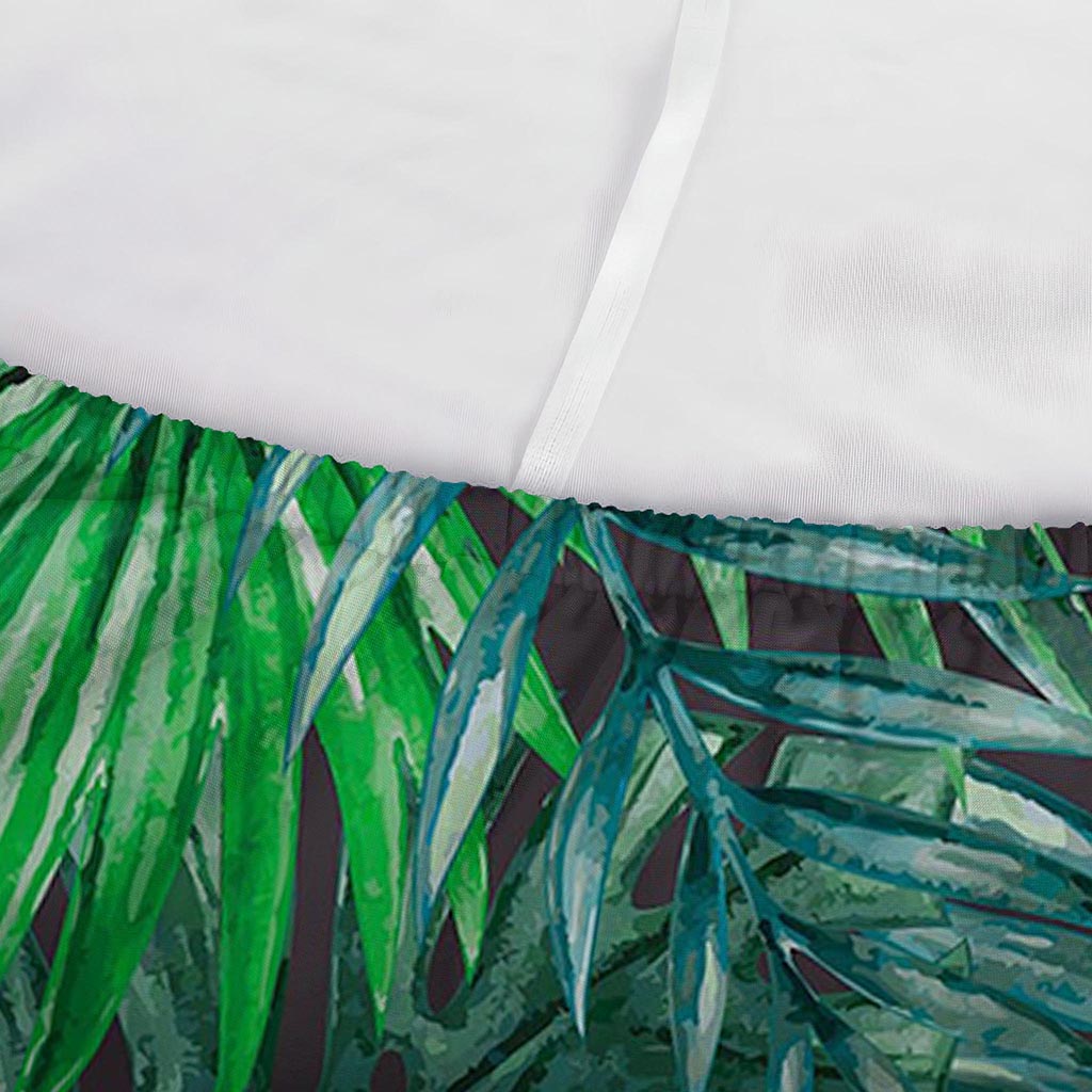 Watercolor Tropical Leaves Pattern Print Sofa Cover
