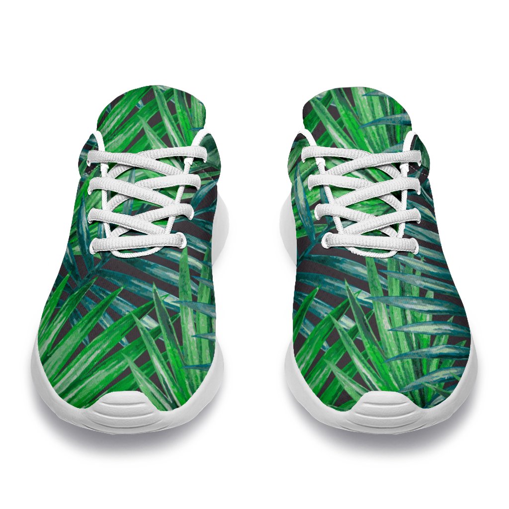 Watercolor Tropical Leaves Pattern Print Sport Shoes GearFrost