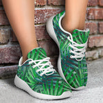 Watercolor Tropical Leaves Pattern Print Sport Shoes GearFrost