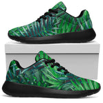 Watercolor Tropical Leaves Pattern Print Sport Shoes GearFrost