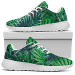 Watercolor Tropical Leaves Pattern Print Sport Shoes GearFrost