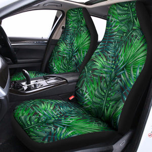 Watercolor Tropical Leaves Pattern Print Universal Fit Car Seat Covers