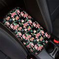 Watercolor Tropical Lily Pattern Print Car Center Console Cover