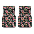 Watercolor Tropical Lily Pattern Print Front Car Floor Mats