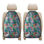 Watercolor Tropical Patchwork Print Car Seat Organizers