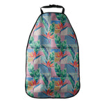 Watercolor Tropical Patchwork Print Car Seat Organizers