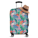 Watercolor Tropical Patchwork Print Luggage Cover