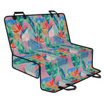 Watercolor Tropical Patchwork Print Pet Car Back Seat Cover