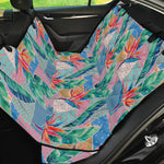 Watercolor Tropical Patchwork Print Pet Car Back Seat Cover