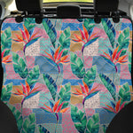 Watercolor Tropical Patchwork Print Pet Car Back Seat Cover