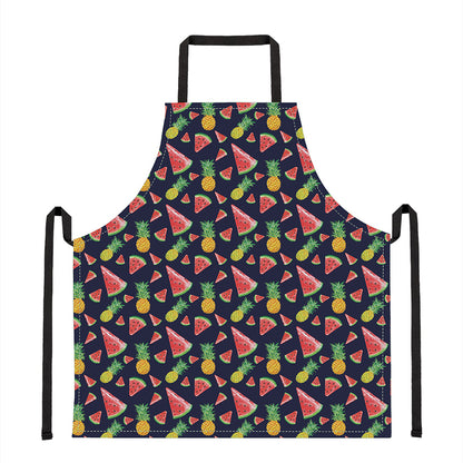 Watercolor Tropical Pattern Print Apron