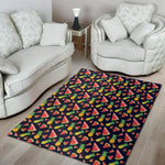 Watercolor Tropical Pattern Print Area Rug