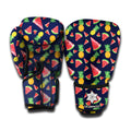 Watercolor Tropical Pattern Print Boxing Gloves