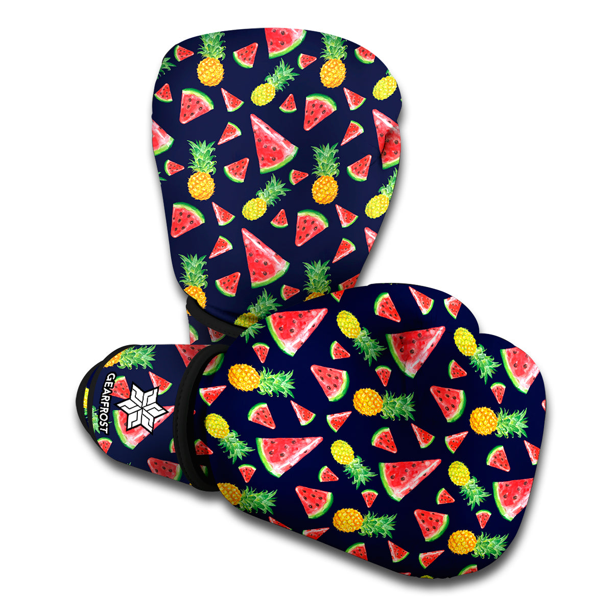 Watercolor Tropical Pattern Print Boxing Gloves