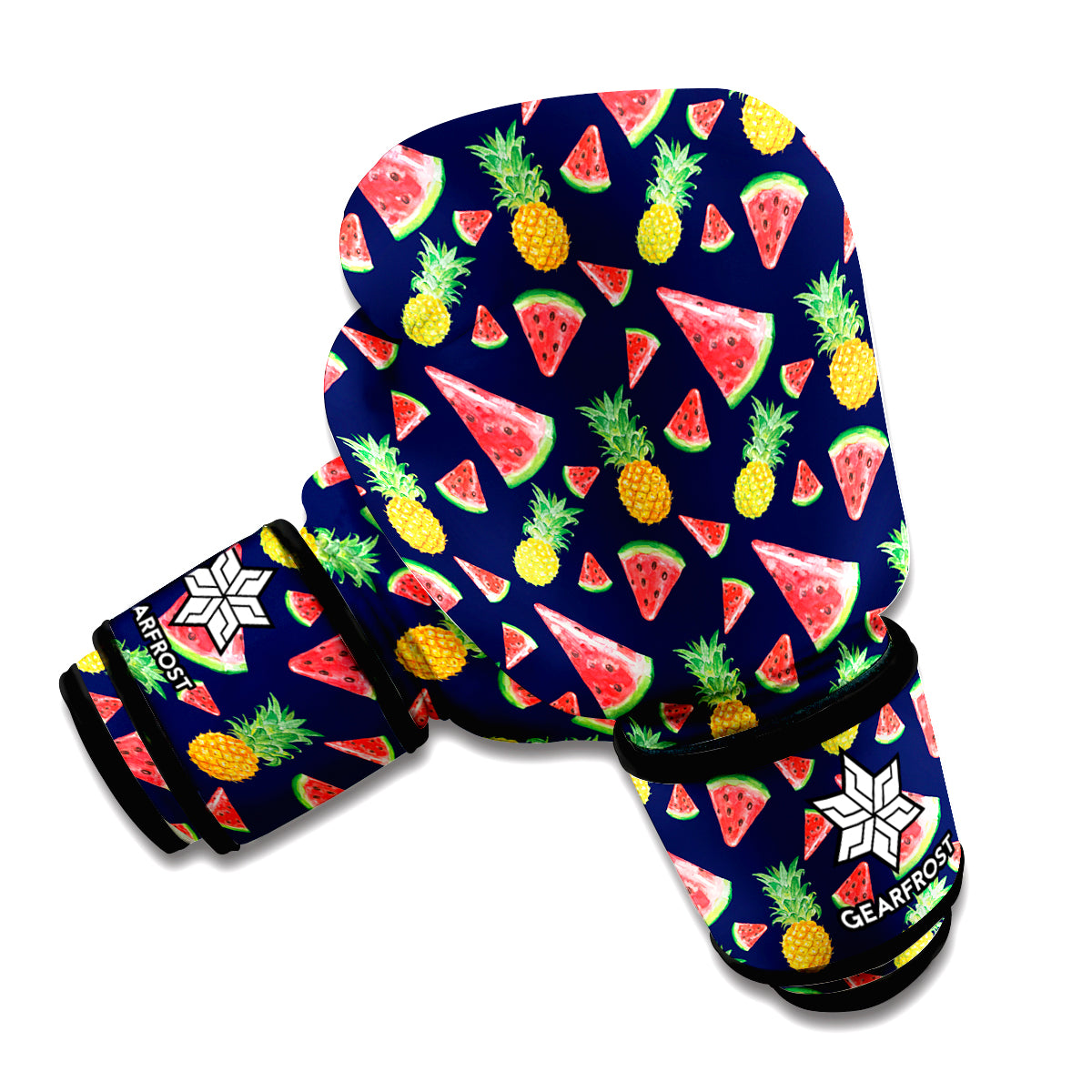 Watercolor Tropical Pattern Print Boxing Gloves