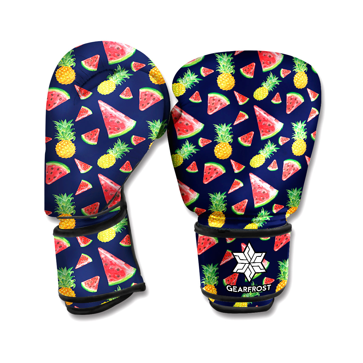 Watercolor Tropical Pattern Print Boxing Gloves