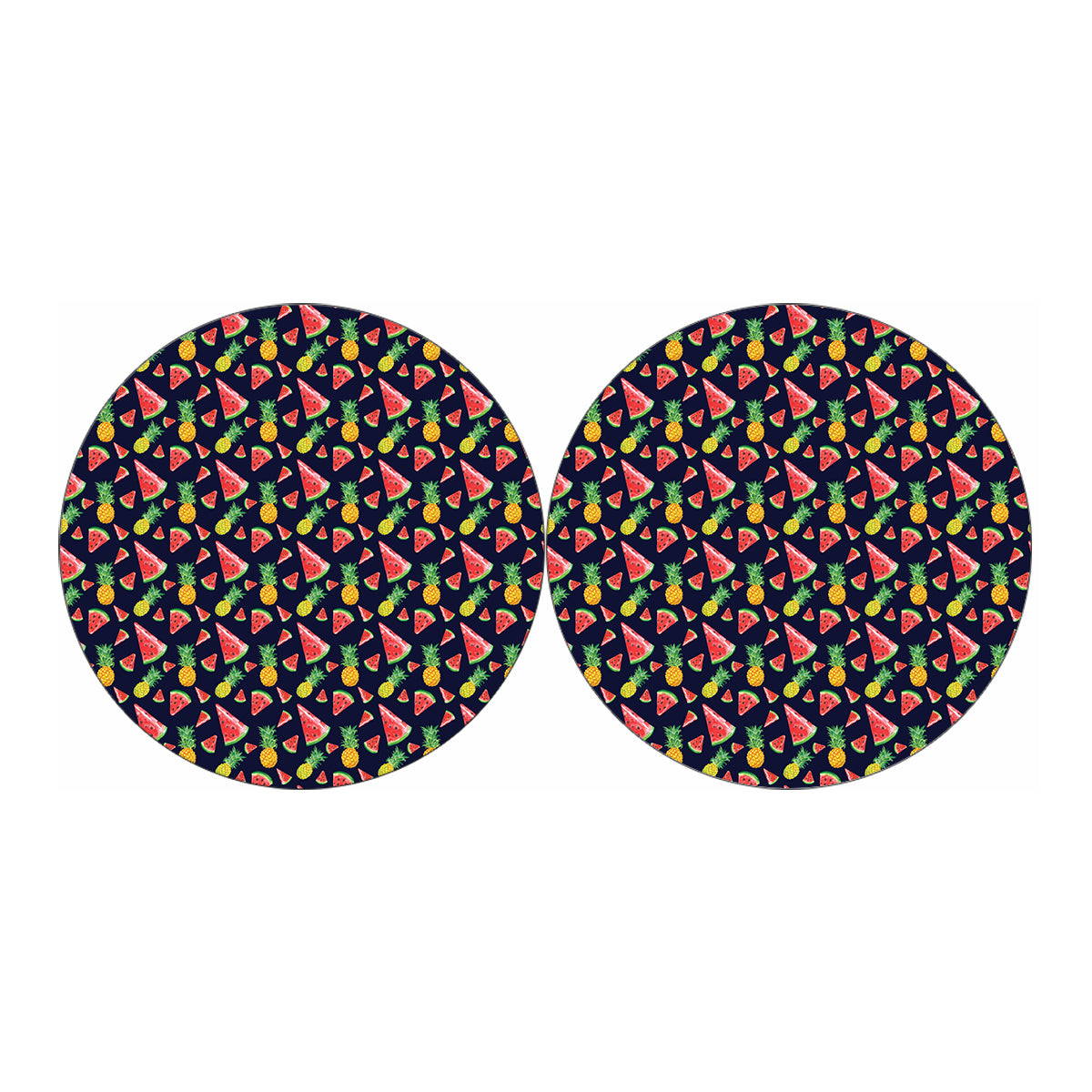 Watercolor Tropical Pattern Print Car Coasters