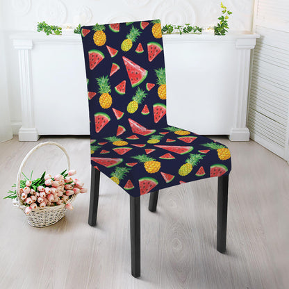 Watercolor Tropical Pattern Print Dining Chair Slipcover