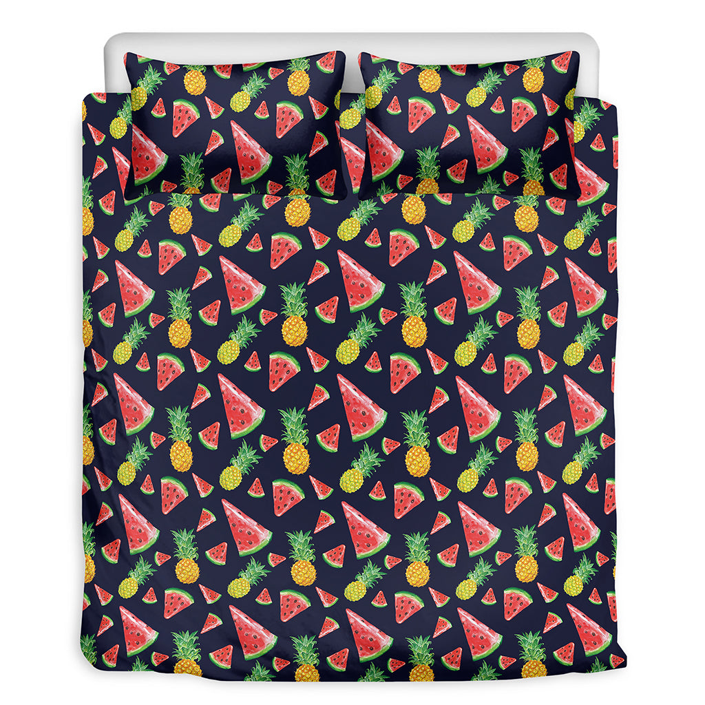 Watercolor Tropical Pattern Print Duvet Cover Bedding Set