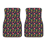 Watercolor Tropical Pattern Print Front Car Floor Mats