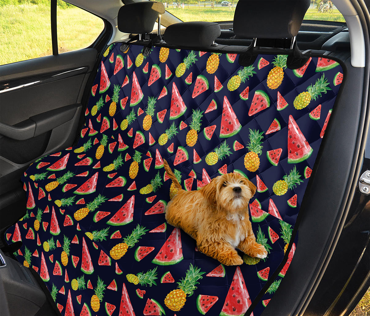 Watercolor Tropical Pattern Print Pet Car Back Seat Cover