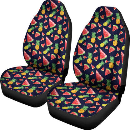 Watercolor Tropical Pattern Print Universal Fit Car Seat Covers