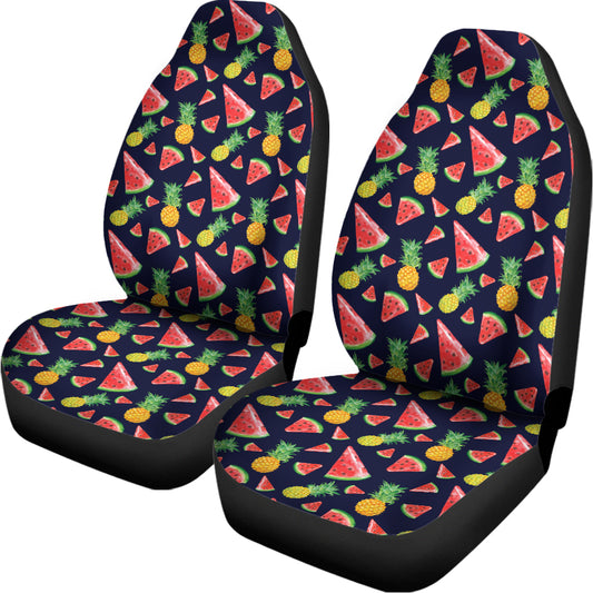 Watercolor Tropical Pattern Print Universal Fit Car Seat Covers