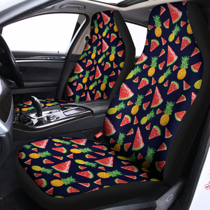 Watercolor Tropical Pattern Print Universal Fit Car Seat Covers