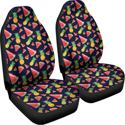Watercolor Tropical Pattern Print Universal Fit Car Seat Covers