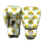 Watercolor Turtle Pattern Print Boxing Gloves