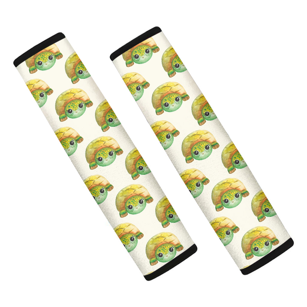 Watercolor Turtle Pattern Print Car Seat Belt Covers