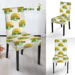 Watercolor Turtle Pattern Print Dining Chair Slipcover