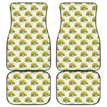Watercolor Turtle Pattern Print Front and Back Car Floor Mats