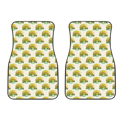 Watercolor Turtle Pattern Print Front Car Floor Mats