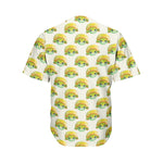 Watercolor Turtle Pattern Print Men's Baseball Jersey