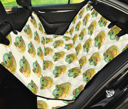 Watercolor Turtle Pattern Print Pet Car Back Seat Cover